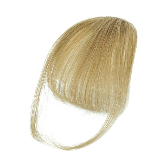 Clip in Bangs Real Hair - 2024 New Wispy Real Hair Bangs Clip in Human Hair, Fringe Curtain Bangs Hair Clip on Wiggy Front Hair Pieces for Women, Lace Front Bangs Clip in Hair Extensions