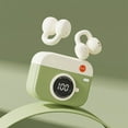 thumbnail image 1 of Clip On Bluetooth Earbuds Vintage Wireless Headphones with Bluetooth 5.4, Lightweight Semi In Ear Sport Earphones with Long Battery Life and Retro Camera Design, 1 of 6