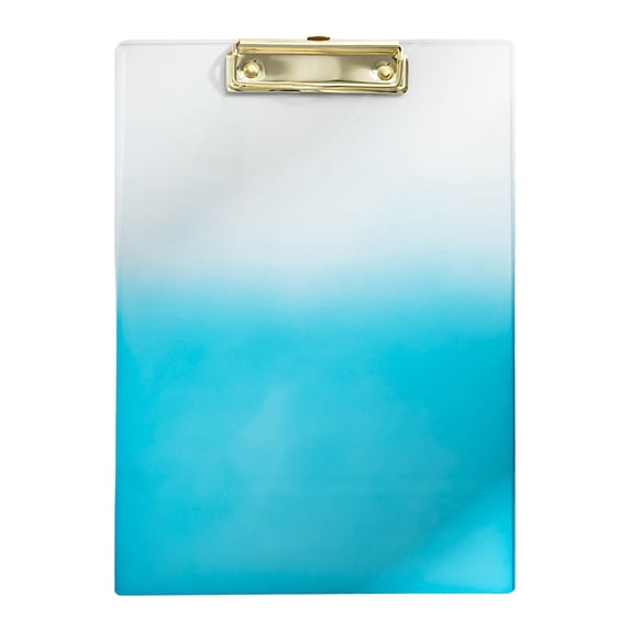 Clip Board Acrylic Clipboard Clear Clip Board Cute Clipboard Clear Gold Clipboard Letter Size Clip Board with Strong Clip Hanging Hole for Office Drawing Writing Document Classroom Organization