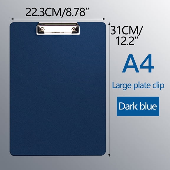 Clip Board - Durable Plastic Writing Pad Storage Box for Office, School, and Desk Decor