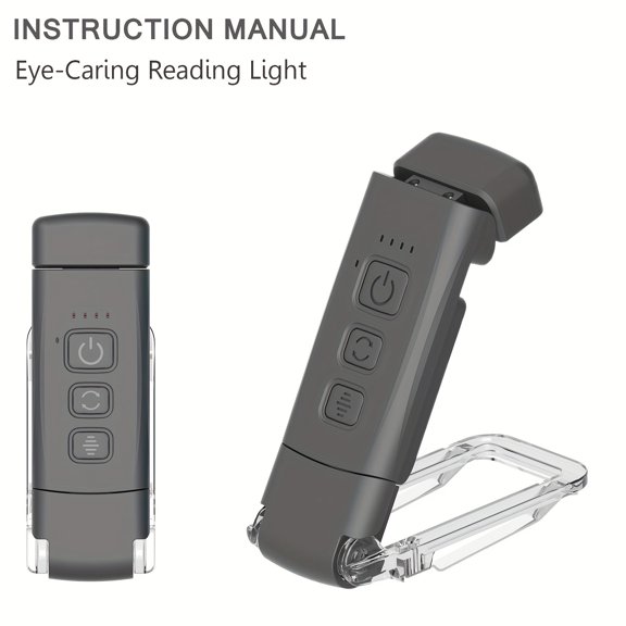 Clip On Book Light for Reading In Bed - USB Rechargeable LED Night Reading Light for Kids & Adults - Portable And Lightweight USB Rechargeable Reading Light for Books In Bed, Ideal for Book Lovers