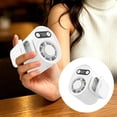 thumbnail image 1 of Clip on Car Fan, Portable Car Ac with Plate 100 360° Rotating Usb Rechargeable Fan with Led Display Quiet Personal Fan, Portable Mini Cooling System for Car, Vent, Desk, Camping (White), 1 of 9