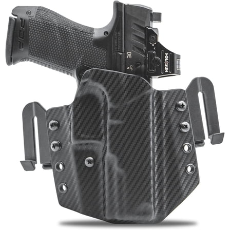 Clip & Carry OWB Kydex Holster for The Walther PDP 4"/4.5" Pistol- OSP Red Dot Compatible - Outside The Waistband - Audible Click Retention - USA  Made