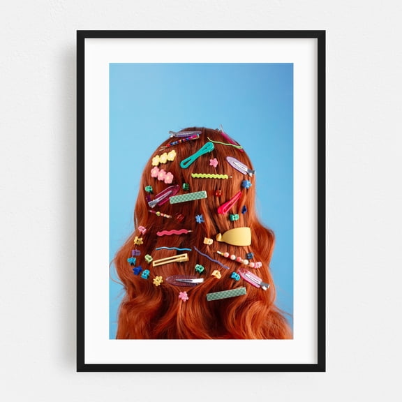 Clip Collection - Photography Humor Pop Art Fashion Whimsical Retro Black Framed Wall Art Print 5 x 7 inches
