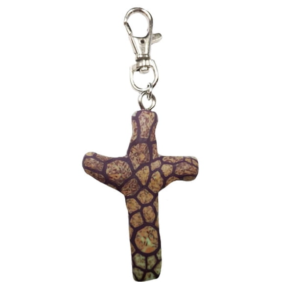 Calypso Studios 165292 3 in. Comforting Clay Cross Stone Look Clip