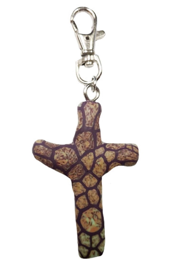 Calypso Studios 165292 3 in. Comforting Clay Cross Stone Look Clip