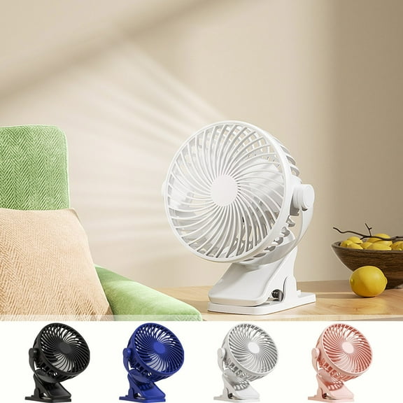 Clip Desk Fan under $5! CQCYD Clip On Desk Fan, 3 Speed Portable Rechargeable Fan, USB Powered Mini Fan for Office Dorm, Quiet Personal Cooling Fan, Adjustable Clamp Fan for Study Bedroom