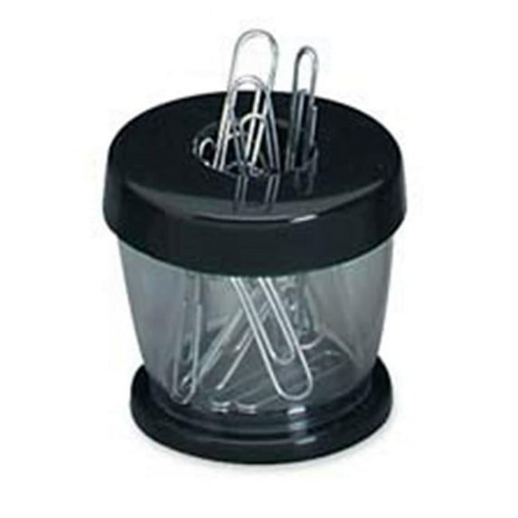 Clip Dispenser, Magnetic, Clear-Black