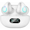 thumbnail image 1 of Clip On Earbuds Bluetooth 5.3 Wireless Earbuds Open Ear Bone Conduction Headphones Sport Earphones with LED Digital Display Charging Case Built-in Mic IPX7 Waterproof for Running Fitness, 1 of 7