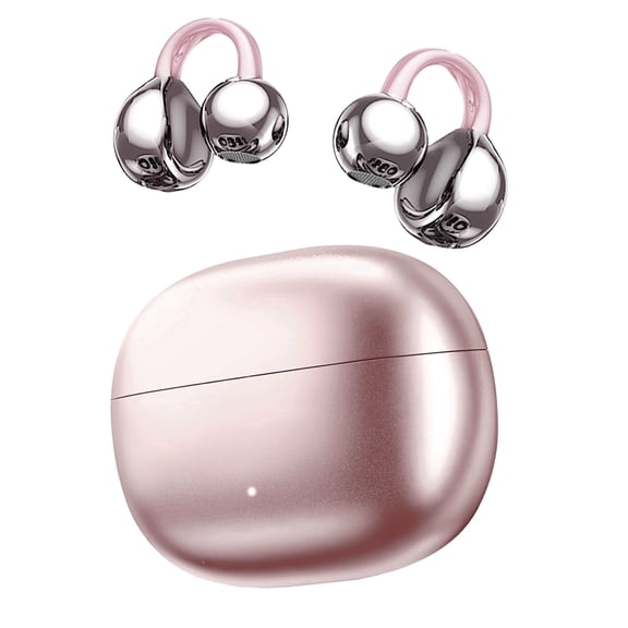 Clip on Earbuds Bluetooth 5.4, Open Ear earbuds Wireless with Mic, Lightweight Comfort, Small-Ear Friendly Bluetooth Earbuds, 60H Sport Ear Buds, IP7 Waterproof Noise Cancelling Headphones