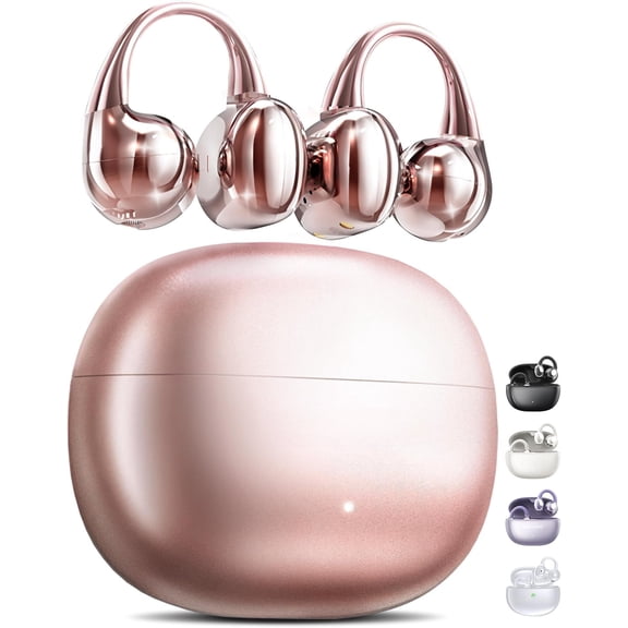 Clip- Earbuds Gen 3, Open-Ear   6.0 Headphones with Mic, Secure Fit for Small Ears & Glasses Wearers, 50H Playtime, ENC, IPX5   Ear Buds ()