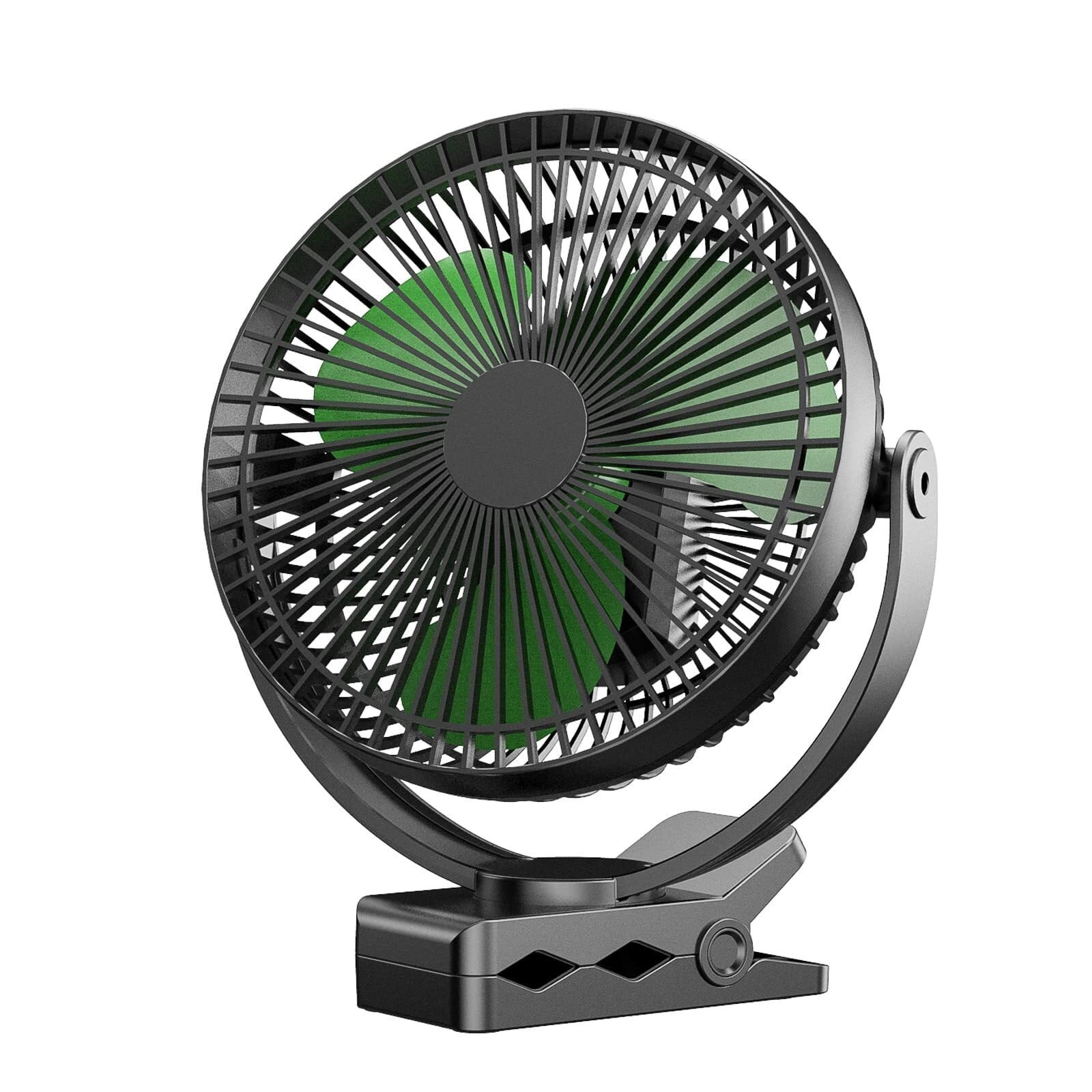 Clip Fan, 8 Inch Mini Quiet Desk Fan, 10000mAh USB Rechargeable Battery Operated Clip on Fan, USB Desk Fan, Portable Personal Small Fan For Desk, Office,Golf Cart