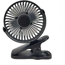 Clip On Fan for Bed, 360° Rotate Battery Operated Stroller Fan, Portable Clooing 3 Speed Quiet Fan for Outdoor Camping Golf Cart Stroller Home Office Car Seat Gym(Black)