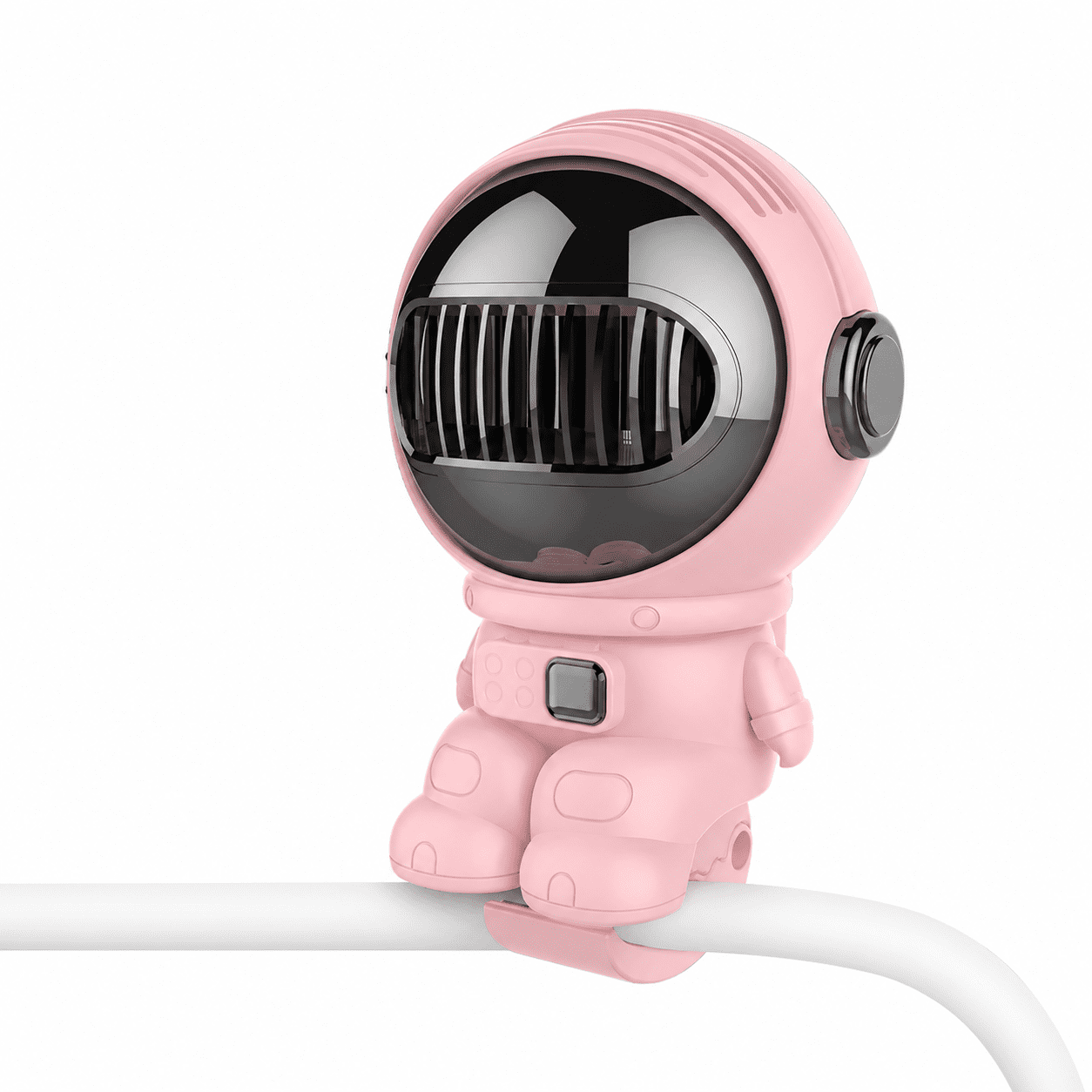Clip Fan – Mini Stroller Fan with 12H Cooling, 4 Speed, One‑Click Detachable for Stroller or Desk, Safe Stroller Fan for Crib Car Seat Nursery Travel, Gifts for Baby Mom