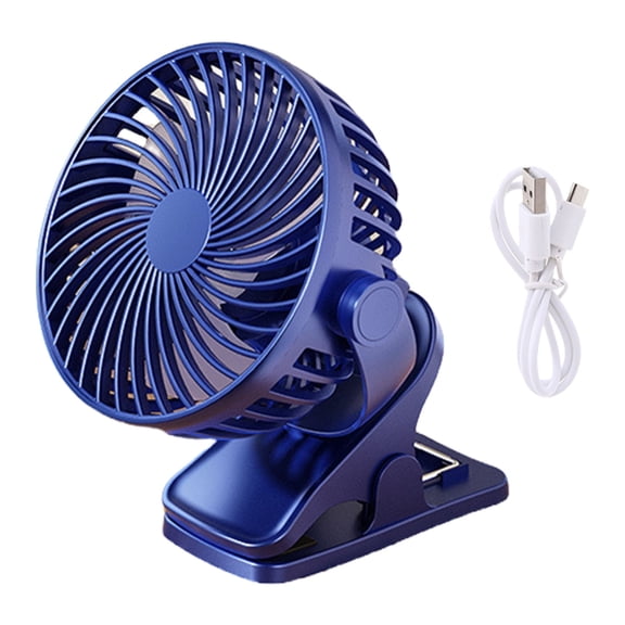 Clip Fan with 360 Degree Rotation and Three Speed Settings Multifunctional Small USB Rechargeable Fan Cooling Accessory