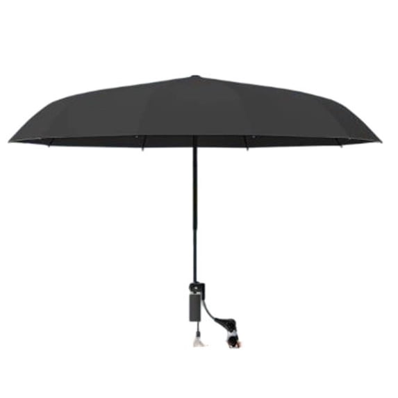 Clip On Folding Chair Umbrella, UPF50+ Black Coating Sun Protection, Portable Beach Camping Fishing Chair Parasol, Umbrella for Camping Fishing Beach Chair Shade