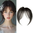 thumbnail image 1 of Clip In Fringe - Hairpieces Extension for Women, Daily Wear, Adjustable Bangs, Natural Look, Lightweight, Easy Clip-In, Forehead-Covering, Party Hair, Wedding Hair, Trendy Style, Hair Accessories, 1 of 9