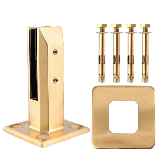 VORCOOL Steel Glass Clamp Golden Stainless Steel 1Pack Simple Design