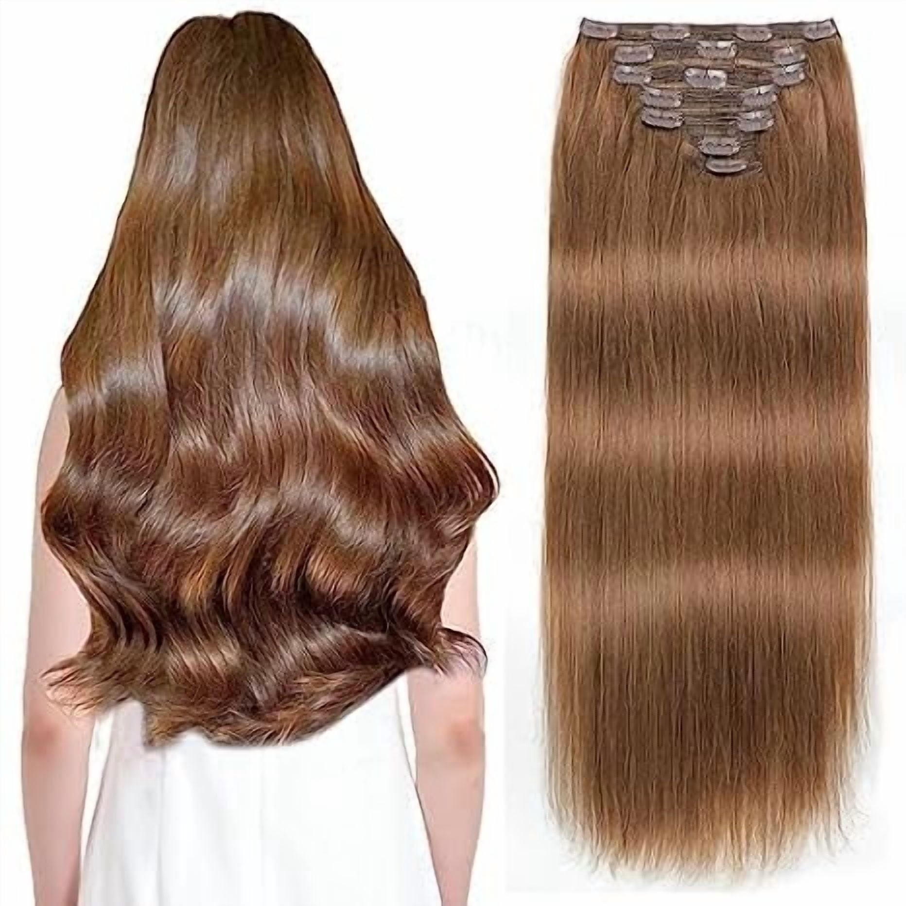 14 in clip in hair extensions bought from Sally’s good hair Tape-In Extensions | Straight, #2 Sally - Babe Hair Extensions main image 3