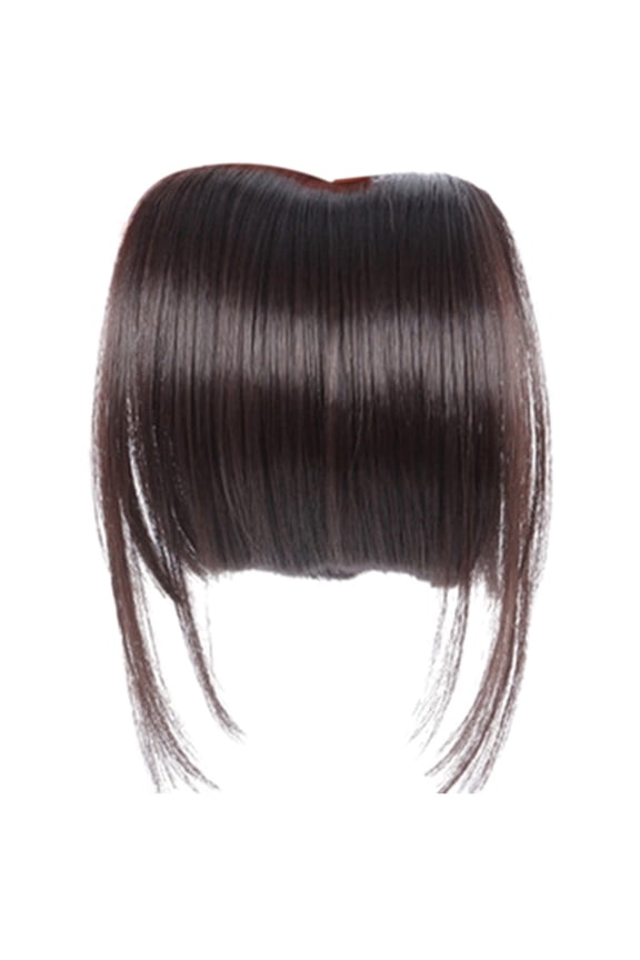Clip In Hair Extensions Real Human Hair, Wig Human Hair, Ladies Bangs Wig Front Fringe Head Clipped In The Human Hair Extension Wig Female Air Bangs Sideburns Qi Bangs, Hairpin Wigs For Women (5.46")