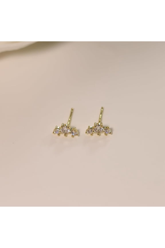 Clip On Halo Earrings Rhinestone Earrings Crystal Earrings For Women R Nd Acrylic Stone Inside Dance Competitions S E Opera Perfo Ce Wedding Party Jewelry[o4287]