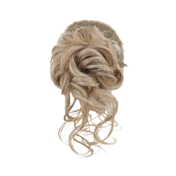 Clip Messy Bun - Hairpiece Extensions for Women, Tousled Updo, Adjustable Clip-In, Natural Looking, Silky Soft, Heat Synthetic Fiber, Easy to Wear, Wedding Hair, Daily Use, Birthday