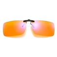 thumbnail image 1 of Clip On Anti Blue Light Glasses Metal Frame PC Lens Radiation Protection Square Toad Personality Eyewear with Turn Up, 1 of 3