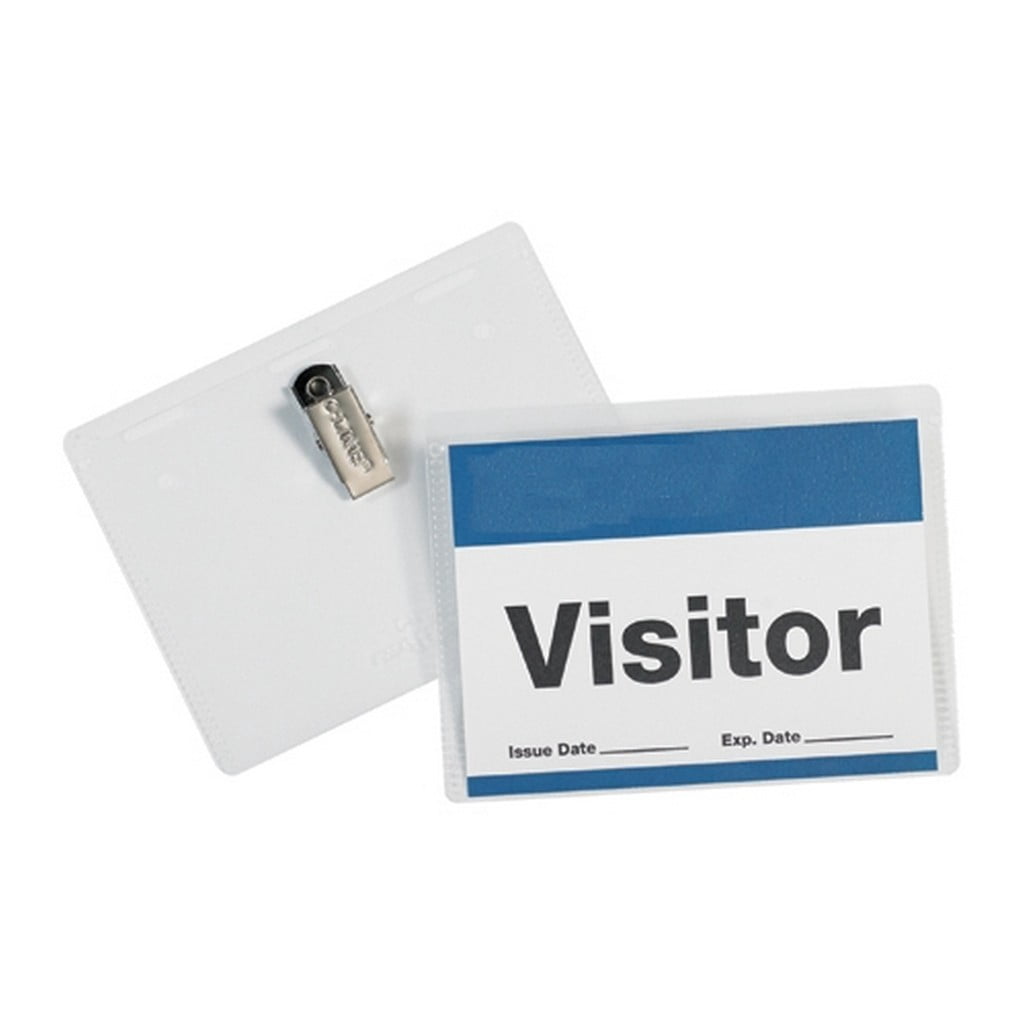 Clip-On Badge Holders 4" X 3" (50 Per/Case)