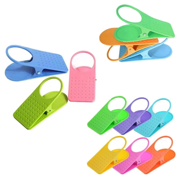 Clip On Cup Holder Portable Desk Side Mug Caddy Clamp Mount Drink Beverage Container Organizer For Camping Chair Sunbed Dorm Car Use Universal Fit