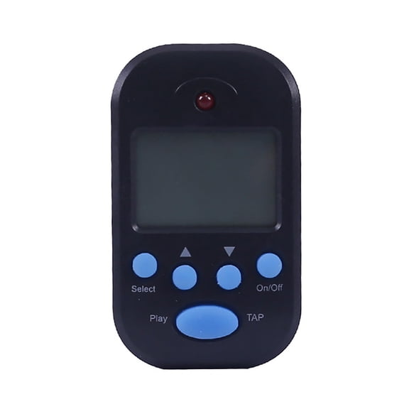 Clip-On Digital Metronome with LCD for Guitar and Piano Practice with Black, Blue, Pink, or White
