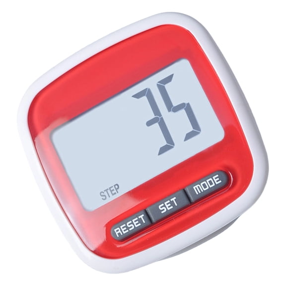 Hiking Step Counter with LCD Readout, Digital Clip On Pedometer for Walking Running and Daily Calorie Counting