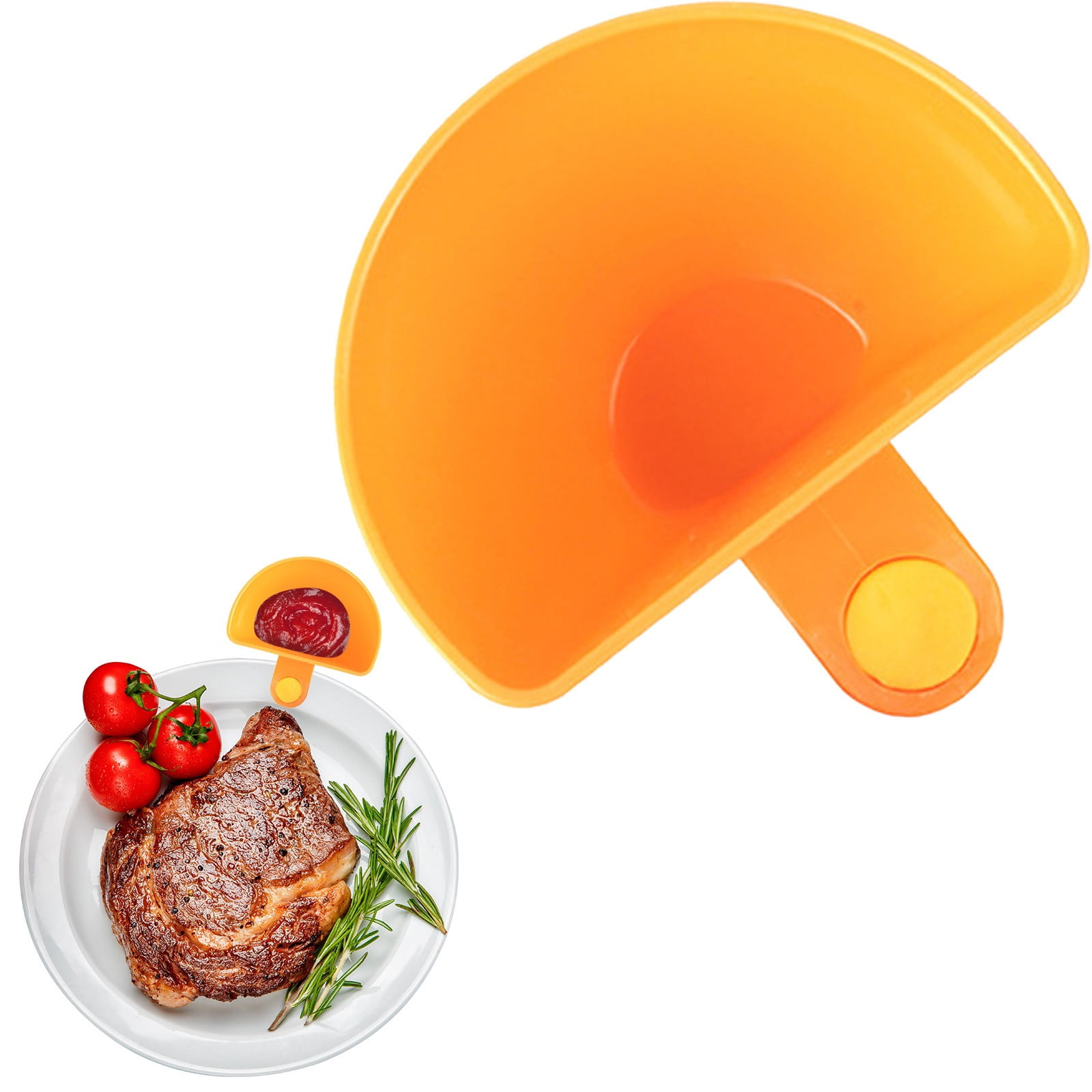 Clip-On Dip Bowls for Plates & Bowls – Plastic Sauce Holders for ...