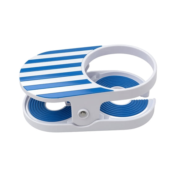 Clip-On Drink Holder Desk Bottle Stand Universal Cup Holder Clip for Outdoor Indoor Beath for Water Drink Beverage Soda Coffee Mug Holder, Secure Your Beverage Anywhere