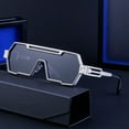 thumbnail image 1 of Clip-On Driving Sunglasses, Metal Square Frame Polarized Shades, UV Protection for Outdoor Sports, 1 Pack, 1 of 6