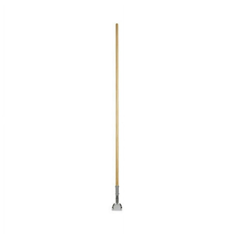 Clip-On Dust Mop Handle, Lacquered Wood, Swivel Head, 1 Clip-On Dust Mop Handle, Lacquered Wood, Swivel Head, 1