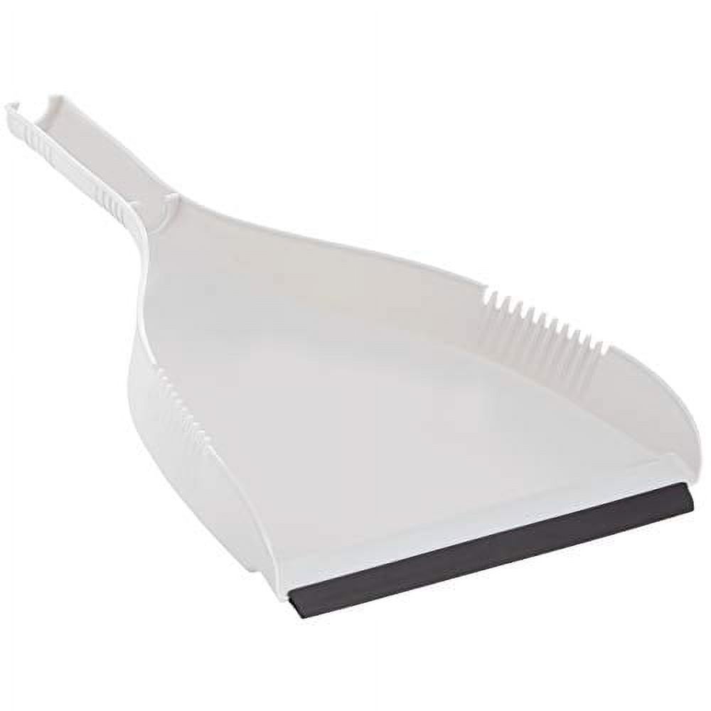 ClipOn Dustpan Duty Plastic, Easy ClipOn Dust Pan with Rubber Edge
