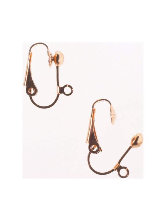 Clip-On Earring Hardware Rose Gold - 24 Pack