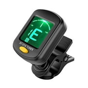 Clip on Rotating Guitar Tuner Electric Guitar Tuner Universal Digital Electronic Tuner for Guitar Bass Ukulele Violin