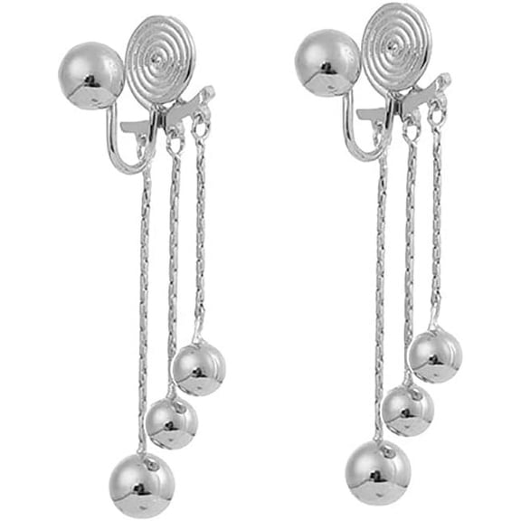 Clip-On Elegant Earrings, All-Day Wear Gold & Silver Plated Stud, Hoop, Dangle Design Jewelry perfect for Non-Pierced Ears[n923]