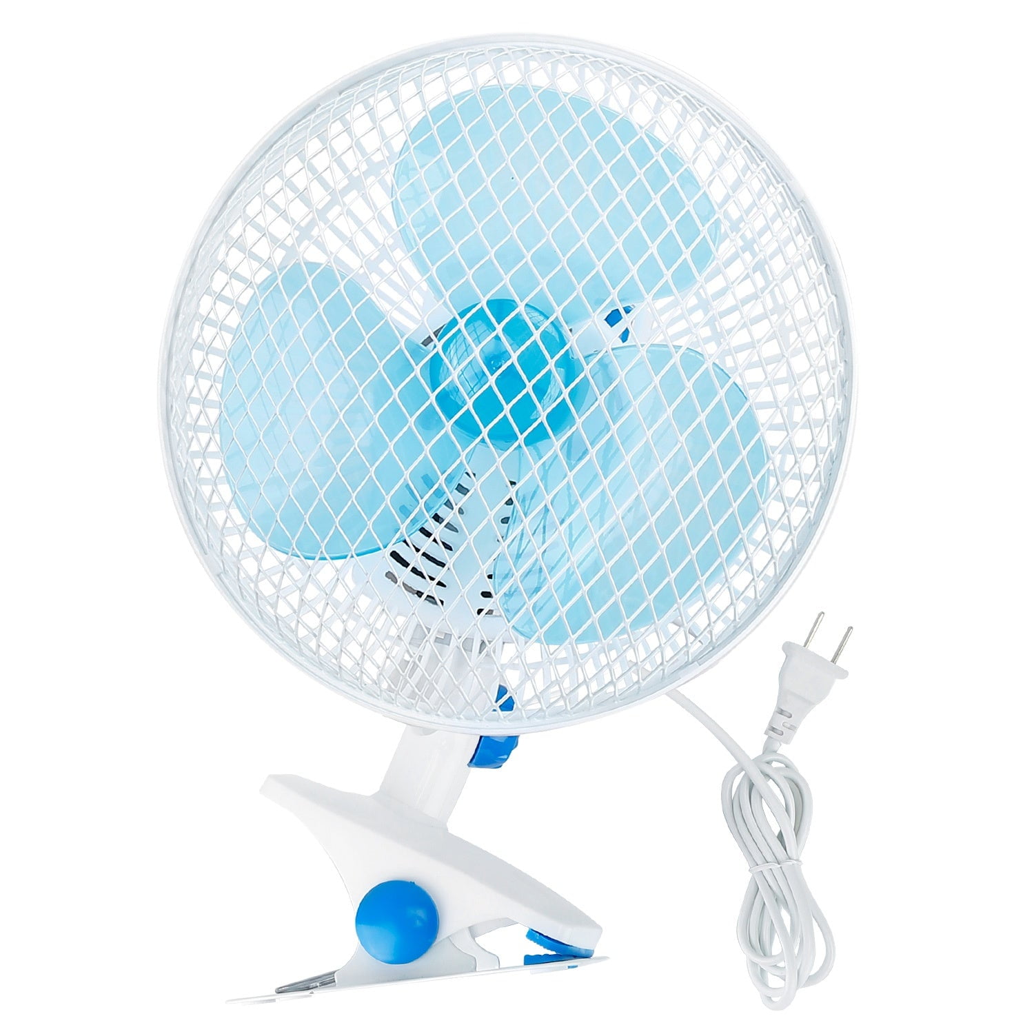8 Inch Clip On Fan 2 Speed Oscillating Cooling Fan Cord Rechargeable Adjustable