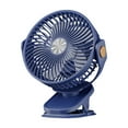 thumbnail image 1 of Clip On Fan Portable Rechargeable USB Desk Fan with 3 Speeds, Light Source Light, 720° Rotation, 1200 mAh Battery, 22.5 cm Height, 1 of 6