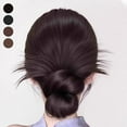thumbnail image 1 of Clip-On Feathered Bun Wig,Messy Bun Hair Piece Claw Clip Messy Hair Buns Extensions Ponytail Hair Extensions Hair Buns Claw Clip for Women,Short Adjustable Styles Easy Hair Pieces, 1 of 6