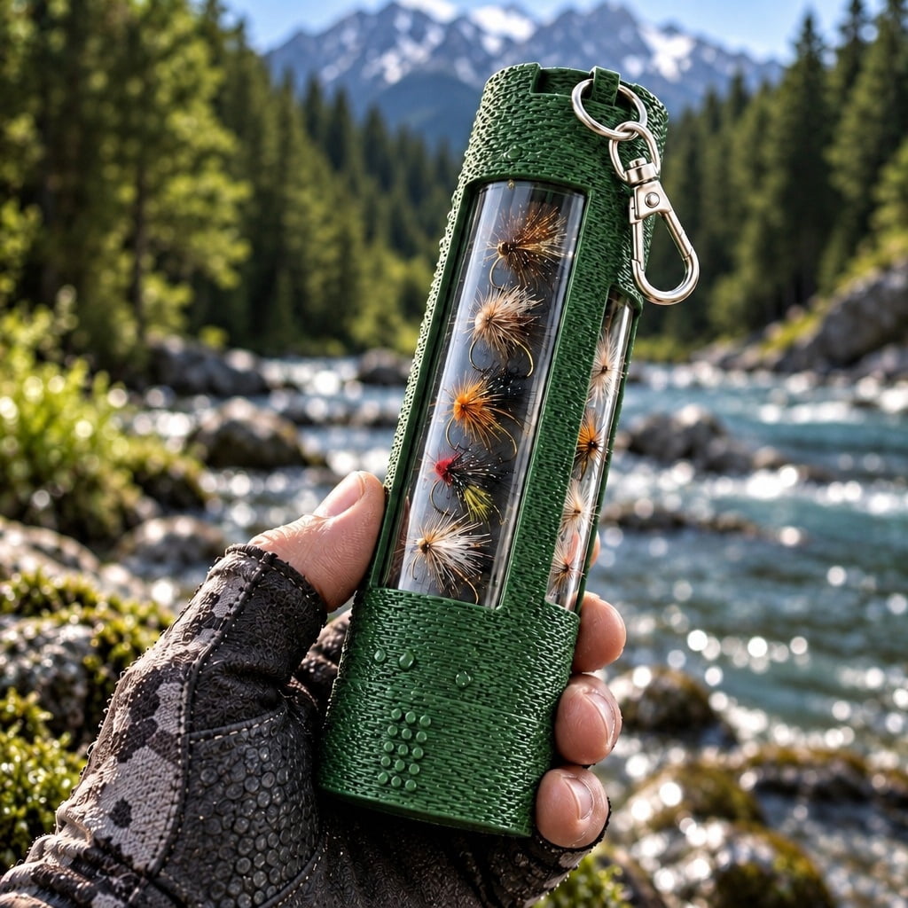 Clip-On Fly Box Magnetic Closure Lightweight Fly Storage Portable Fly ...