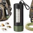 Wearable Fish Clip-On Fly Box, Wearable Magnetic Fly Fishing Storage with Swivel Clip ...