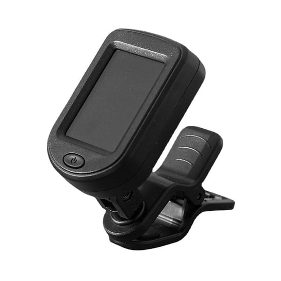 Clip-On Instrument Tuner for Guitar, Ukulele & Bass, ABS, RC2032 Battery, 440Hz