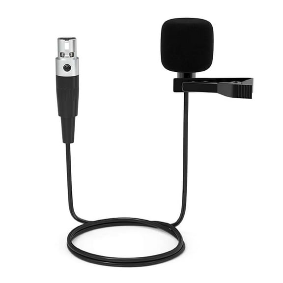 Clip On Lavalier Microphone for Clear Long Distances Auditory Capturing with Noise Reduction External Clip on Mic