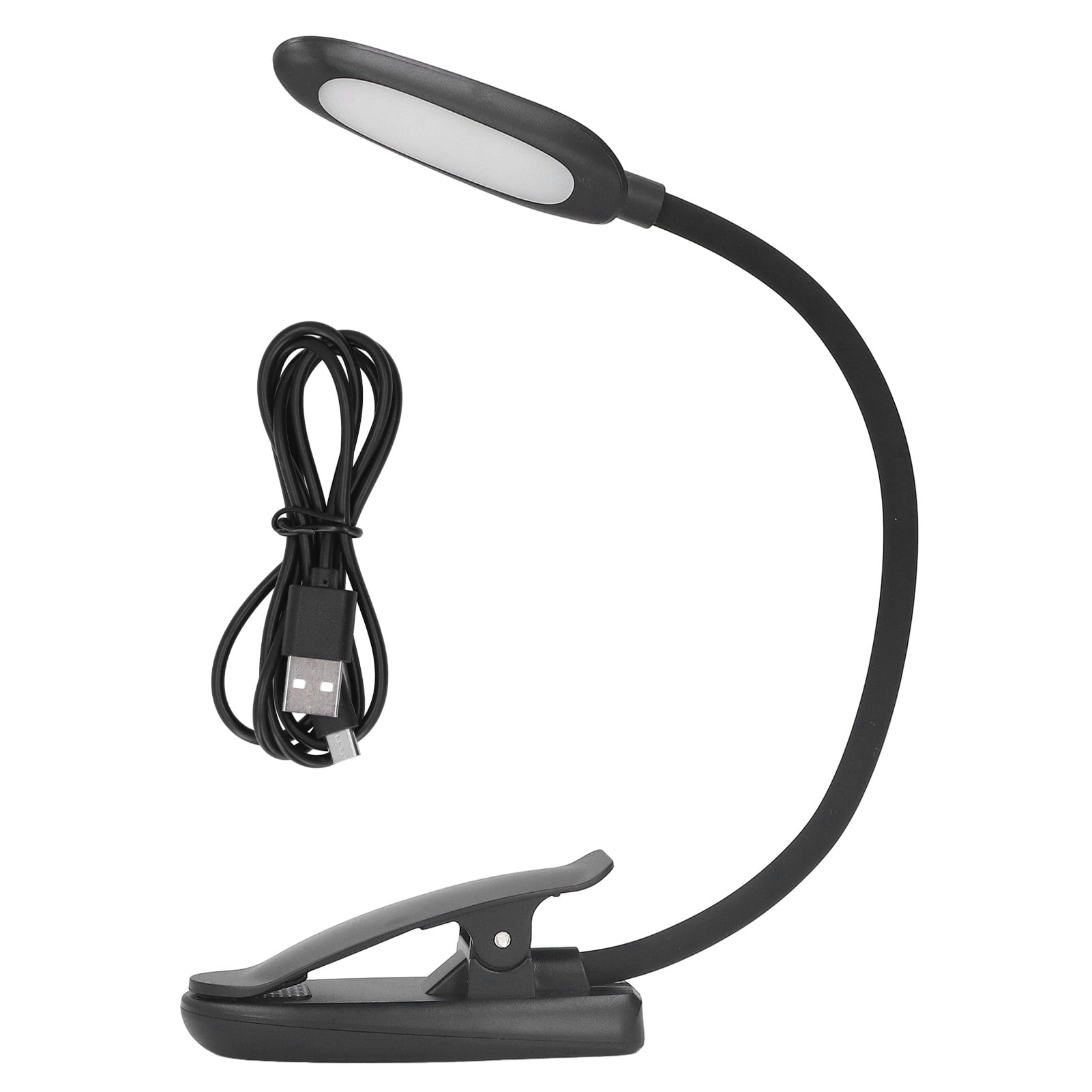Clip On Light Reading Light 6 LED USB Charging Desk Lamp with 360