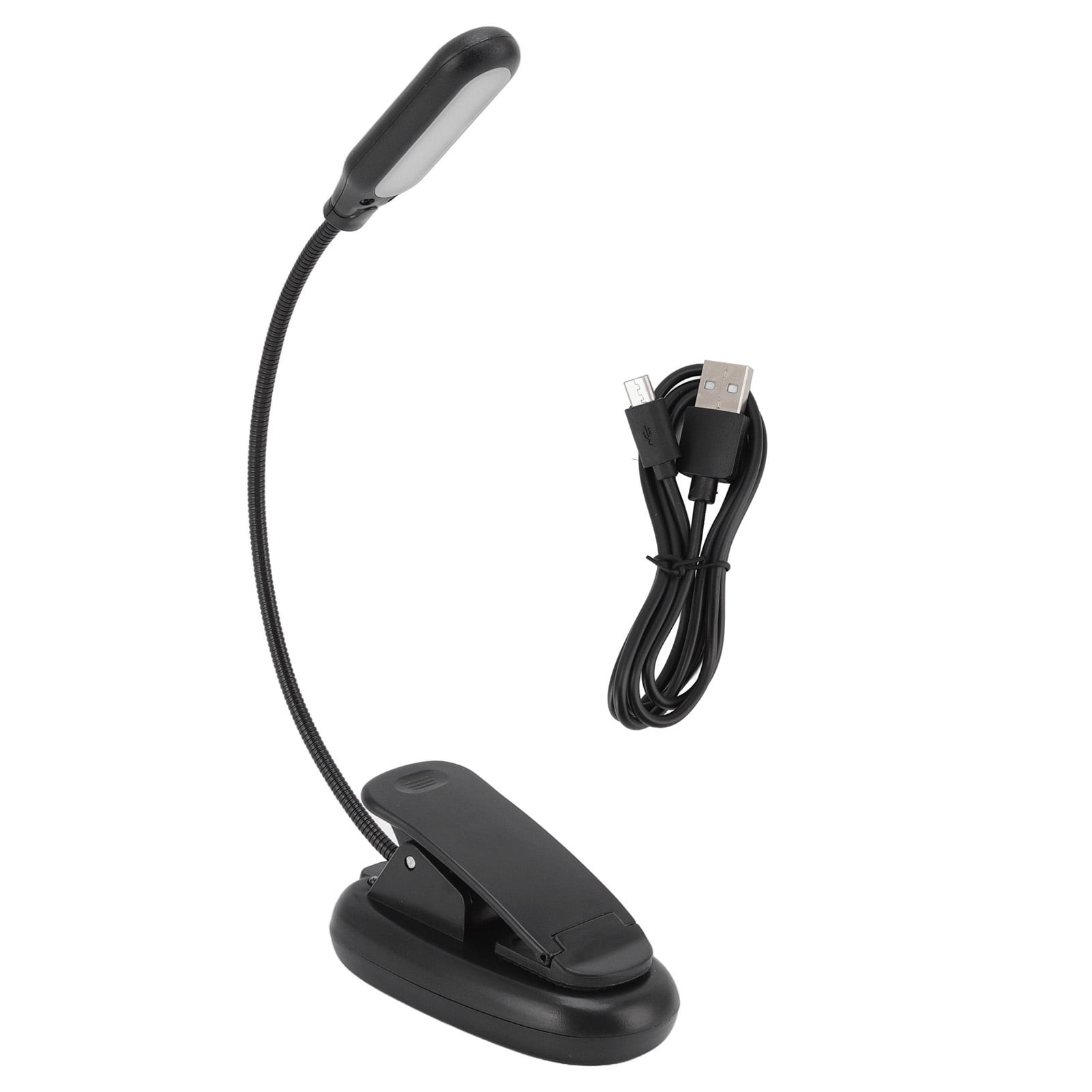 Clip On Light USB Rechargeable Top Button Control LED Clip Table Lamp