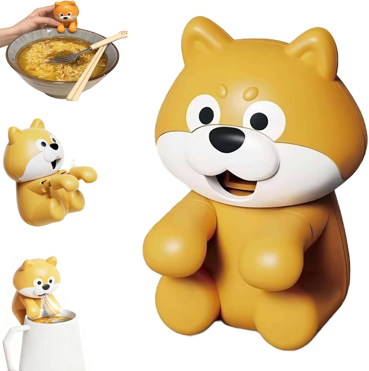 Clip-On Mini Fan for Cups & Bowls, Cute Animal Shaped Personal Cooling ...