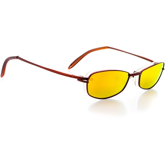 Clip-On ONLY - Oval Shape, for Metal Full Rim Frame - Prescription Eyeglasses RX, Red Lust